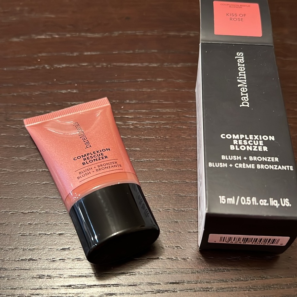 NEW IN BOX! bareMinerals Complexion Rescue Blonzer - Kiss of Rose